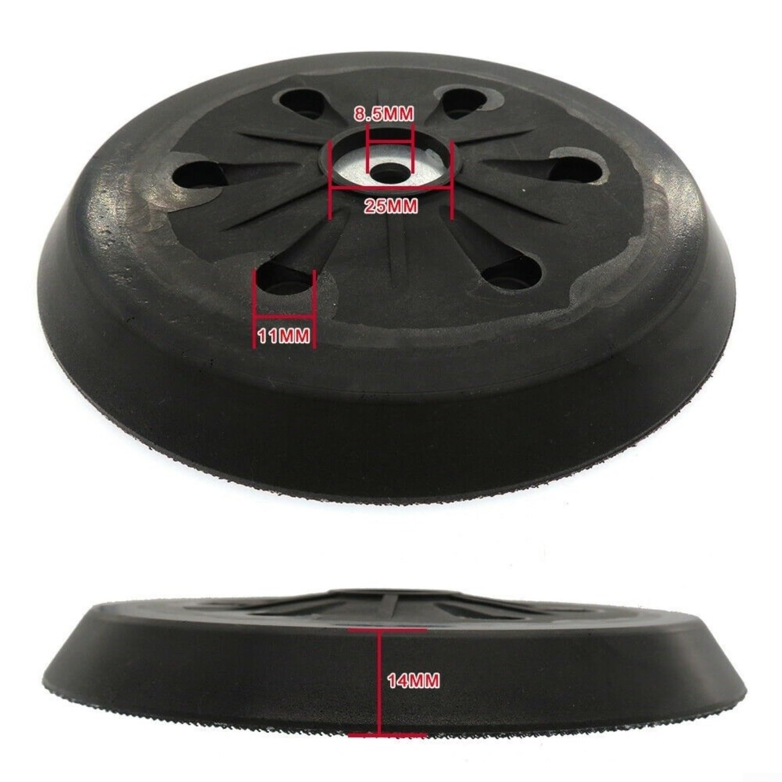 Disco abrasivo elettrico a 6 fori da 15,2 cm, densità media dura, per Metabo SX E 425 XL SX E 450 SXE 450 TurboTec, diametro 150 mm