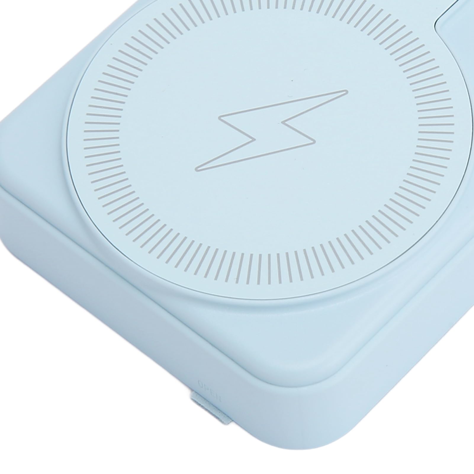 Banco de Energía Magnético de 10000mAh para 14 13 12 Series, Pantalla LED con Imán Fuerte, Cargador Portátil Inalámbrico, Soporte Plegable de Carga Rápida de 15W, Excelente Seguridad (Blue)