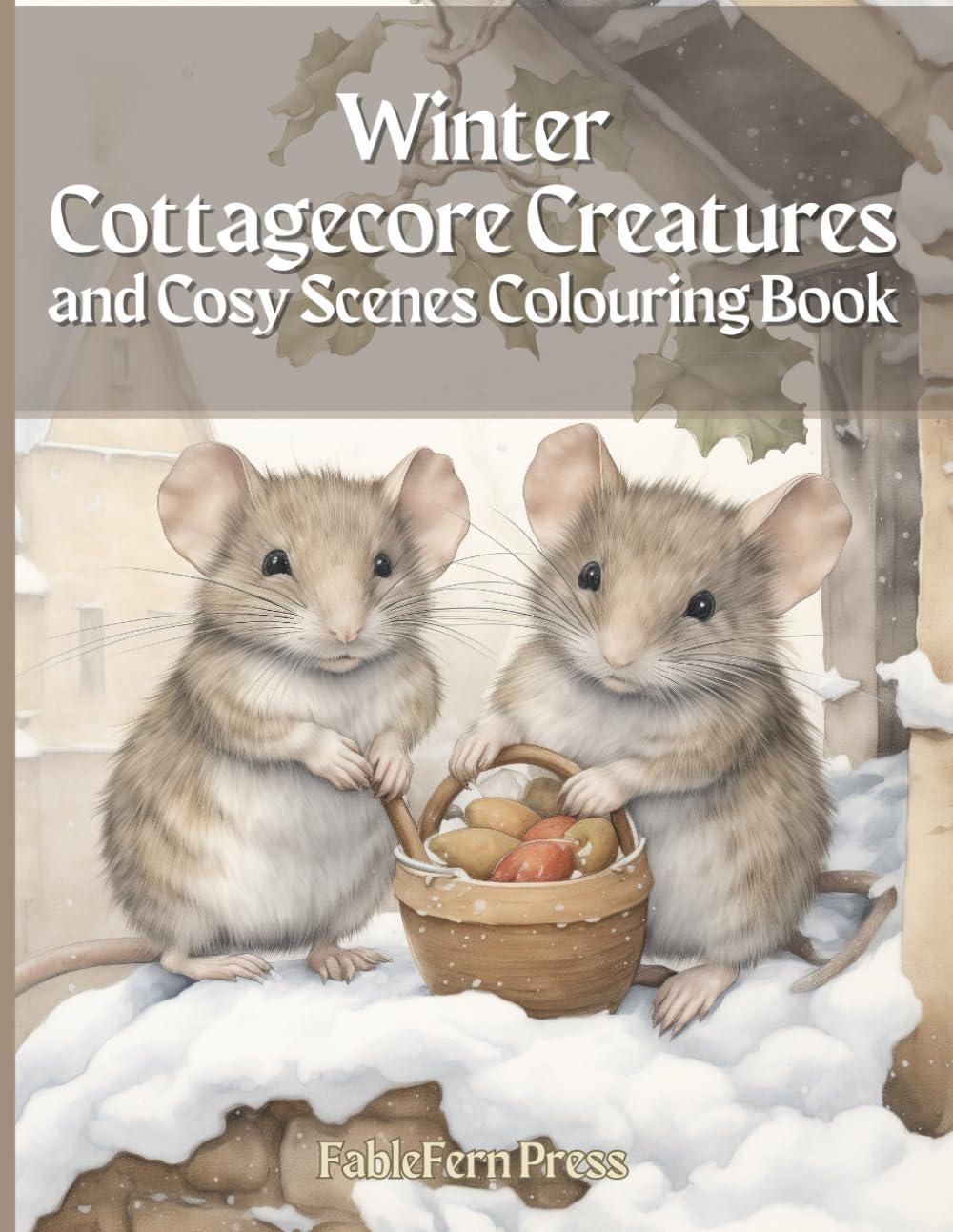 Amazon.com: Winter Cottagecore Creatures and Cosy Scenes Colouring Book ...
