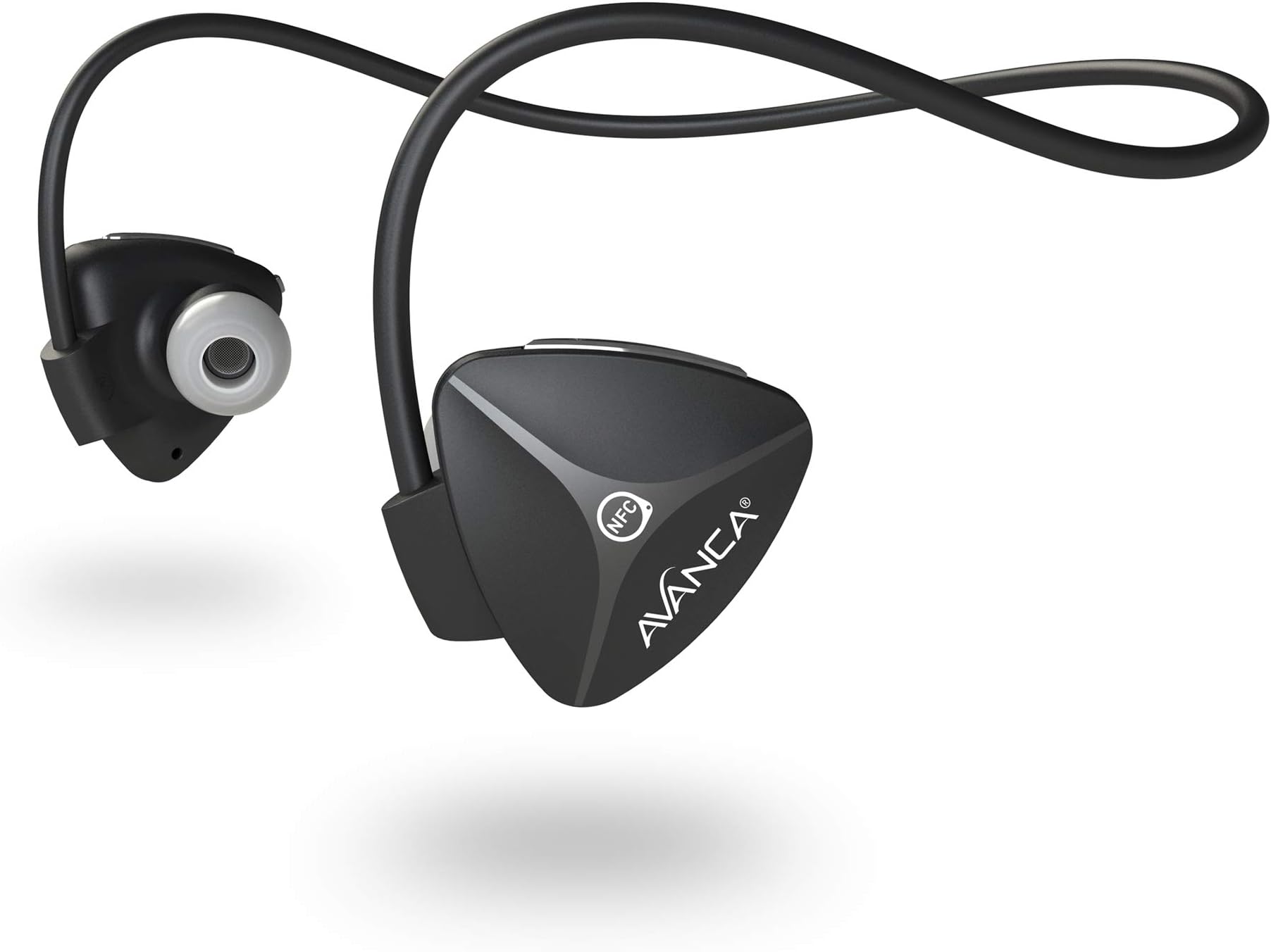 Avanca D1 Bluetooth 4.0 Wireless Sports Headphones with Integrated Microphone - Black