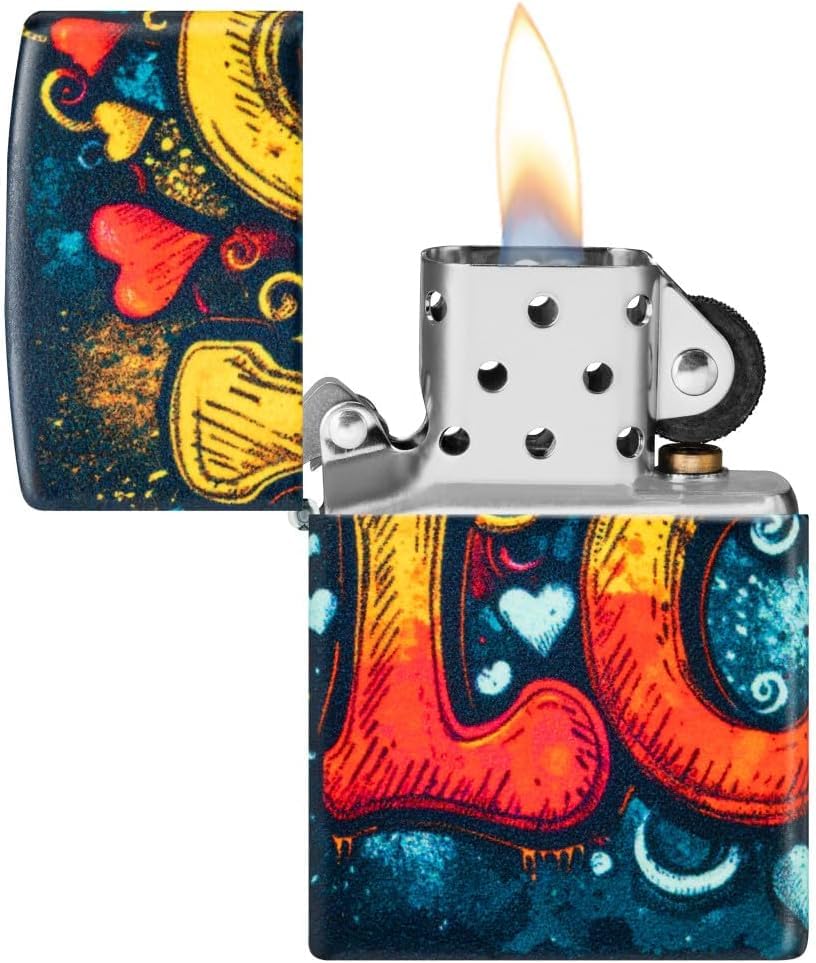 Encendedor Zippo grabado personalizado diseño amor miniatura 5