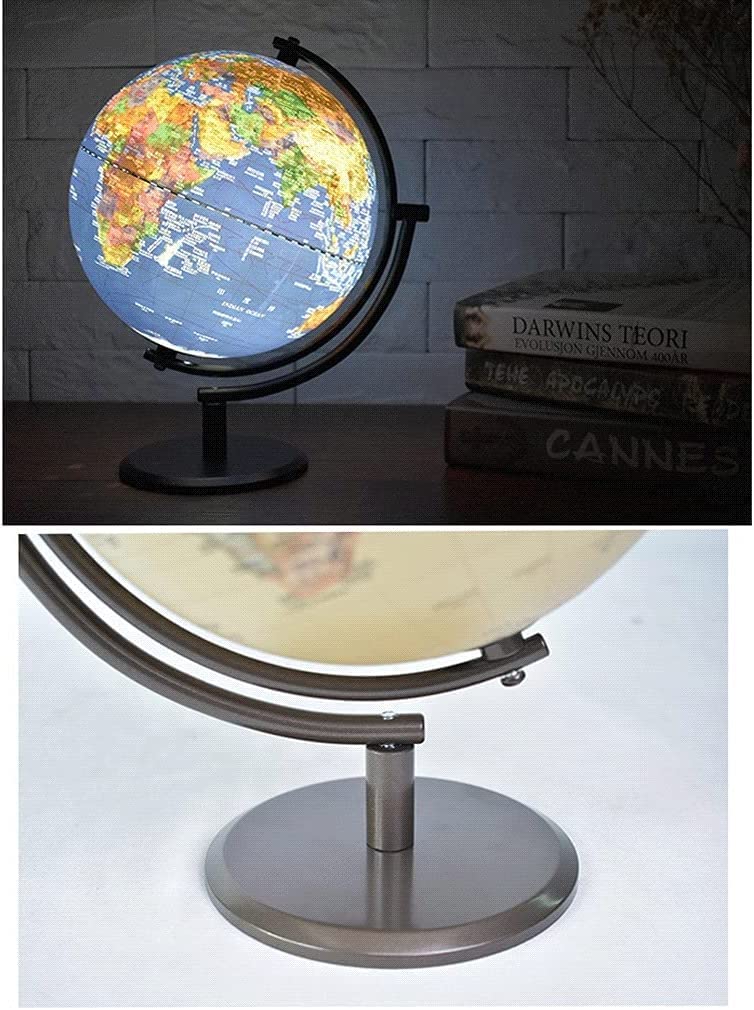 EARTH Globe Lamp  ライト Amazon.com: Amylove 13'' Illuminated World Globe for Adults