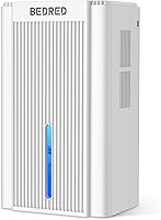 BEDRED 95oz Quiet Dehumidifier for 1000 Sq Ft Home - Auto Shut-Off, 7-Color Ambient Light, Bedroom Basement RV (White)