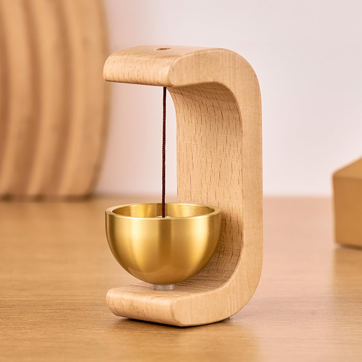 holydelight Wooden Door Chime with Brass Bell – Handmade Vintage Wall Hanging Door Bell for Home Entrance | Indoor Outdoor Decorative Wind Chime for Positive Vibes.-image-27