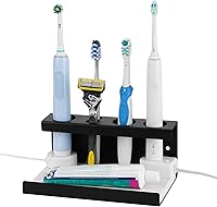 Vista 1 de Soporte para encimera de cepillo de dientes eléctrico, organizador de fregadero de tierra de diatomeas para baño, soporte de cepillo de dientes