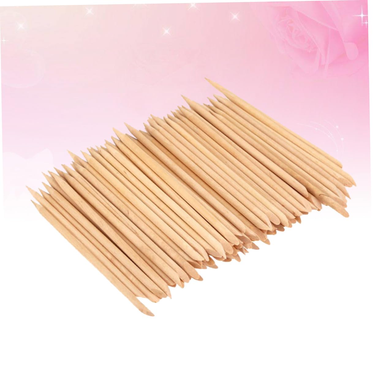 Didiseaon Multifunctional Nail Art Tools 200pcs Cuticle Pusher Nail Polish Remover Stick Home Salon Use