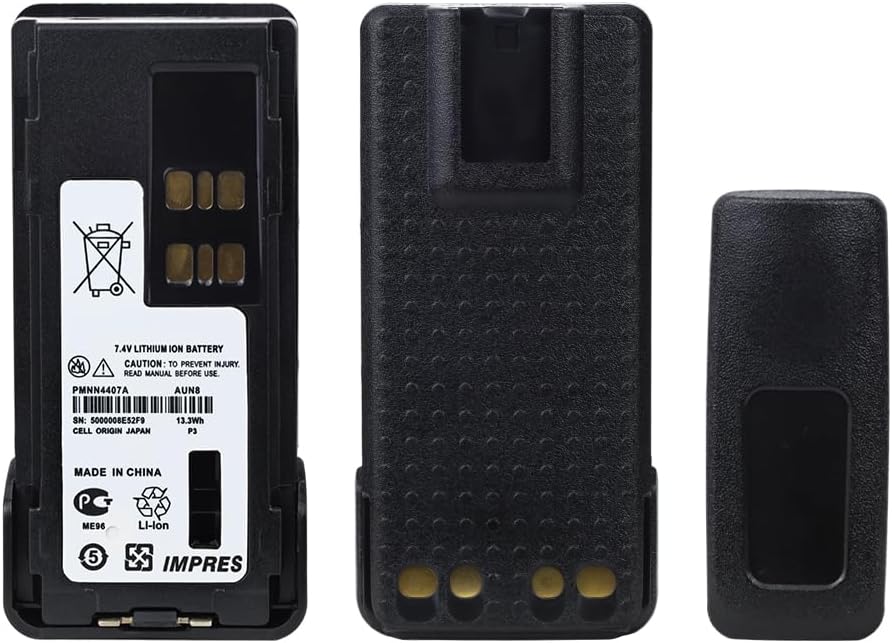 PMNN4407A IMPRES Rapid Battery for Motorola XPR3300 XPR3500 XPR7350 XPR7380 APX 1000 DP4800 XiR P8668 Replacement Battery 7.4V 1800 mAh Battery