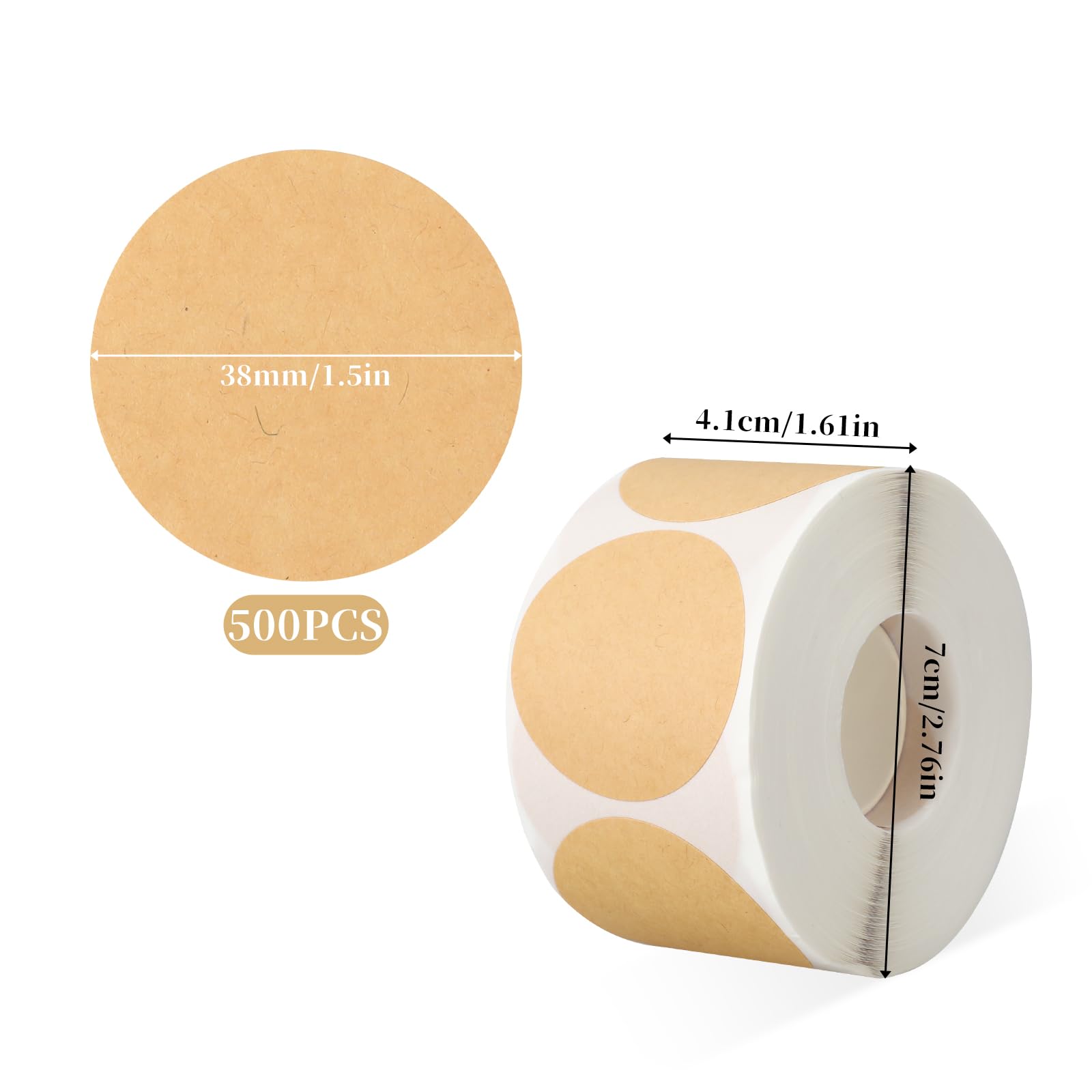 Adesivi Rotondi Trasparenti 38 Mm - 500 Pezzi, Autoadesivi Impermeabili Per Buste E Pacchi - Foto 12