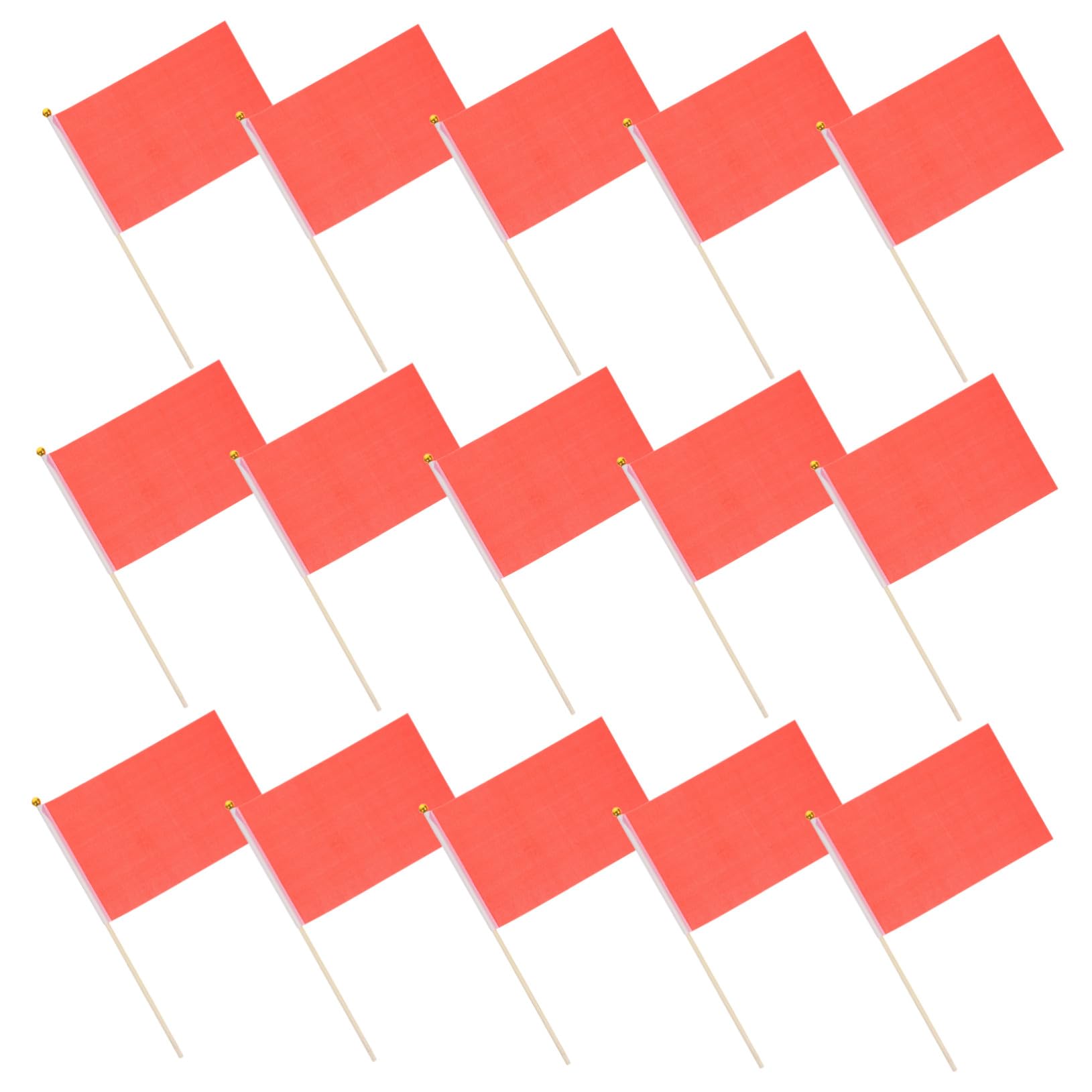 Mini banderas rojas de animacion para eventos deportivos y manifestaciones pack de 20 unidades