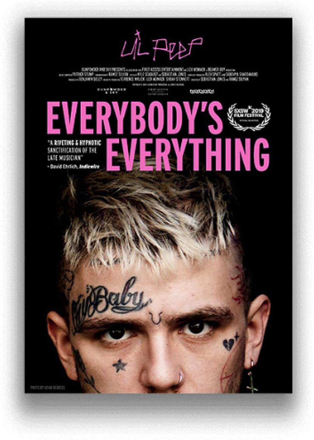 Eruzo C059 Adult 5D Diamond Painting Set Lil Peep Rapper Music Singer Star Idol Art Crafts For Home Wall Decoration 30X40cm