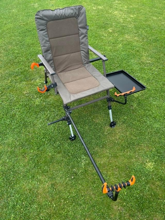 XPR Fishing Chair with Arm and Tray Pack, Folding Chair with Mud Feet