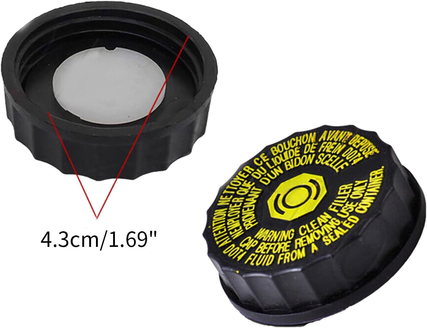 Car Brake Fluid Reservoir Bottle Tank Cap Cover 1613328880 Auto Replacement Accessories For Peugeot206 306 307 308 408 Brake Fluid Cap