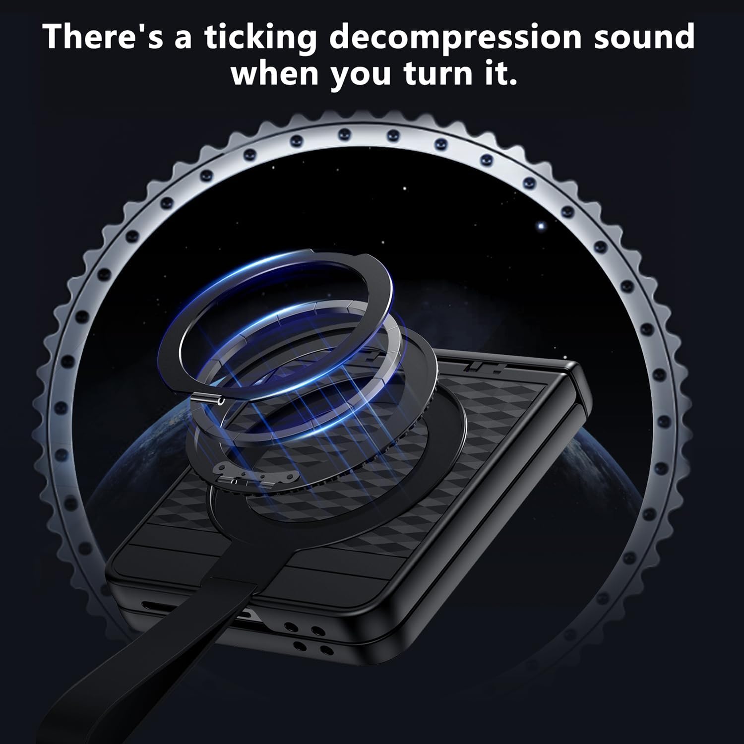 TIANNIUKE for Samsung Galaxy Z Flip 7 Case with Screen Protector,360°Rotatable Magnetic Ring Holder Stand with Silicone Strap,Fit for MagSafe [Non-Slip] Hinge Protective Phone Cases 3 (Black)