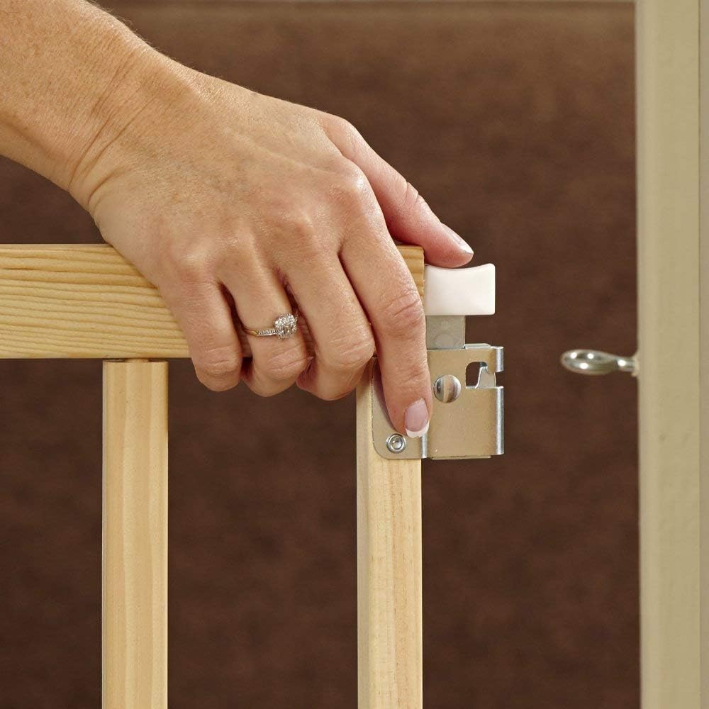 North States White 30 in. H x 28-42 in. W Wood Child Safety Gate