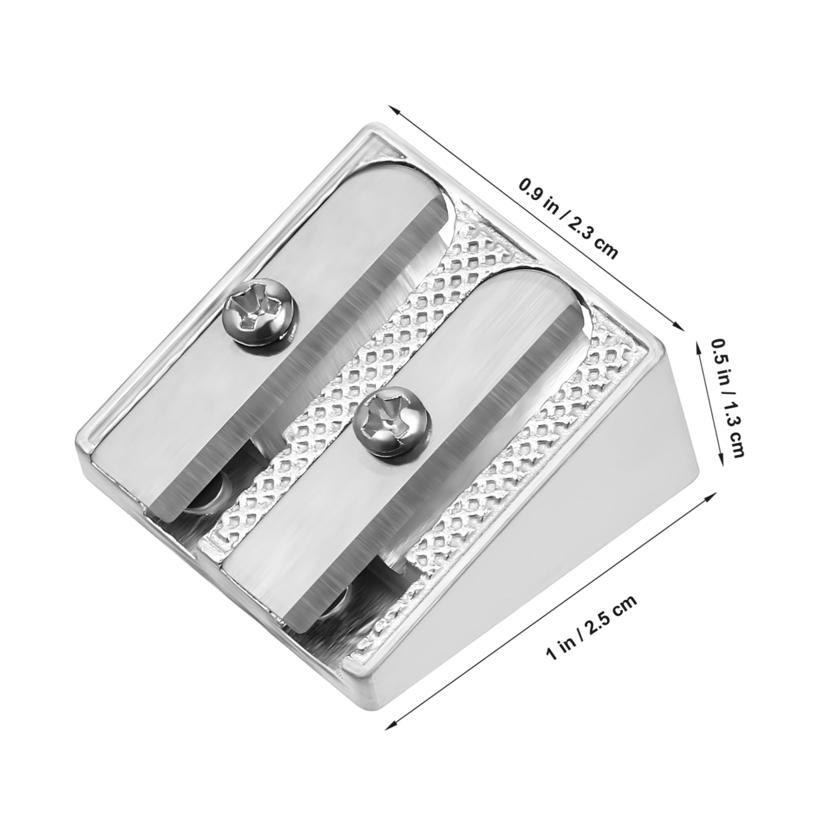 100 Stück Teiliges Metall Bleistiftspitzer mit Doppel Handlicher Kompakter Anspitzer für Büro Schule und Künstler Leichte Aluminiumlegierung Ergonomisch Glattes Schärfen Tragbar