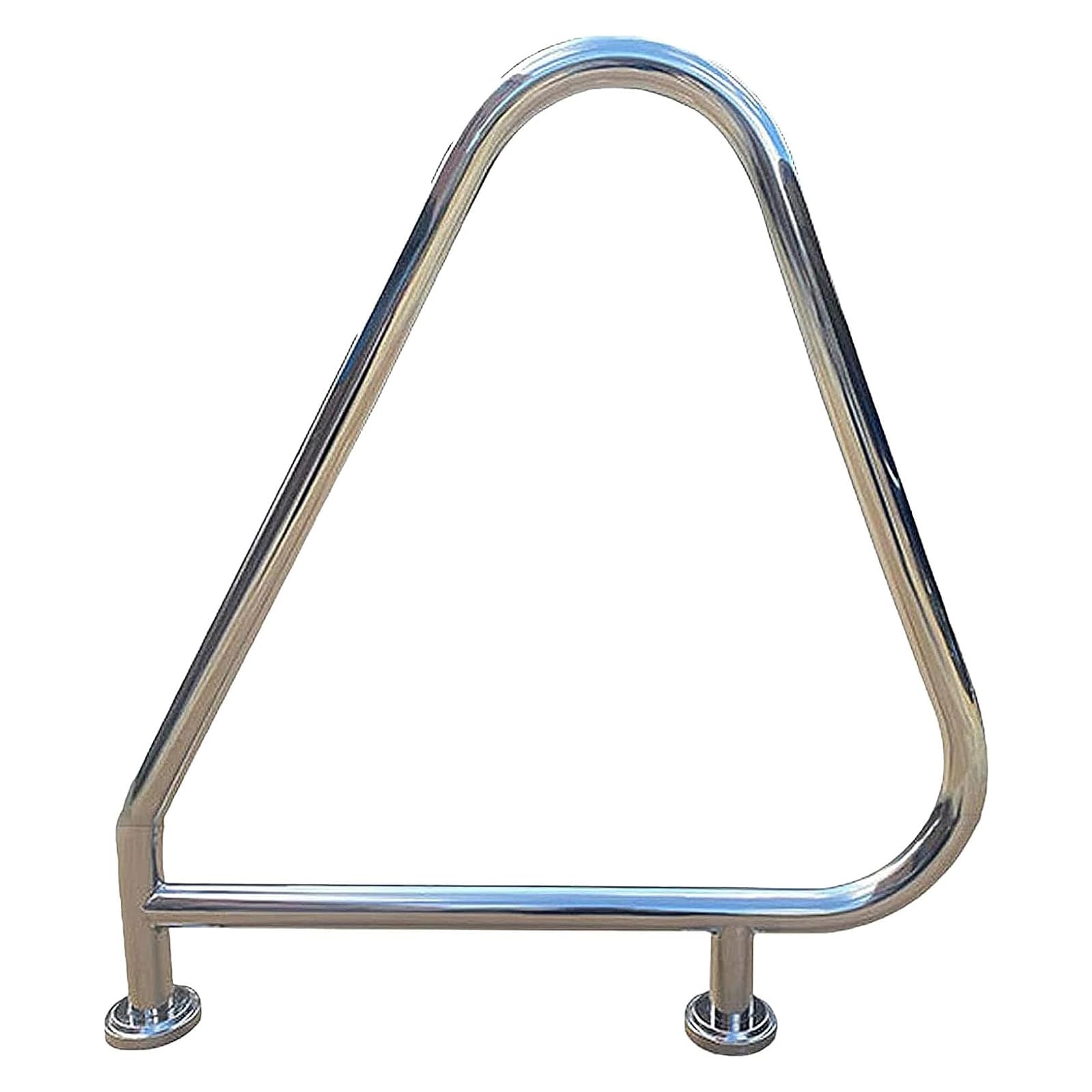 WMYWBYT Pool Rail 304 Stainless Steel Silver Rustproof Pool Handrail for Swimming Pool Pool Entry Grab Bar, for Inground Pool and Outdoor Pools