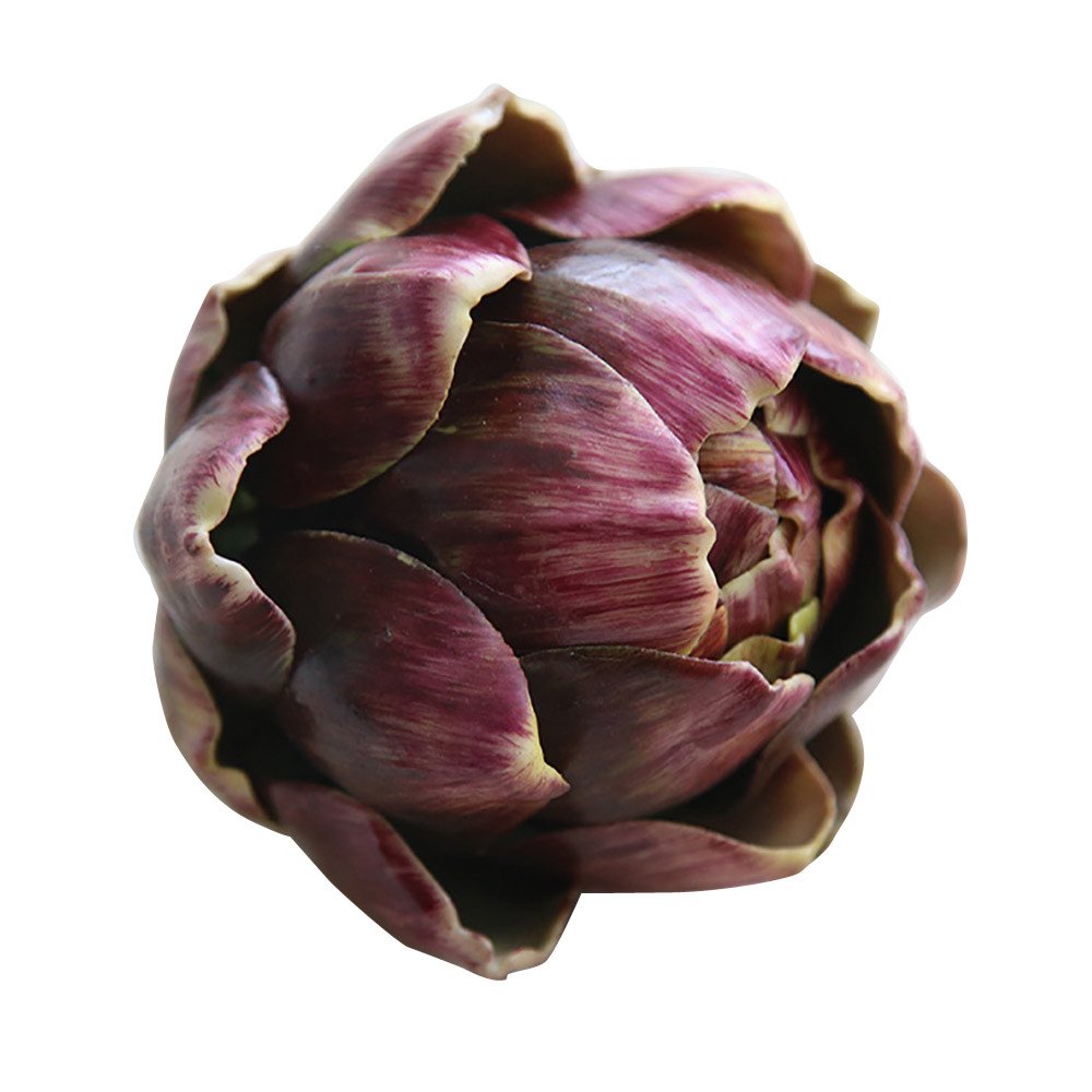 Artificial Flowers Silk Flowers Fake Artichoke for Outdoor Purple Faux Artificial Silk Floral Flower Bouquet Party Decor Craft for Window Garden Office Patio Planter Pathway Front Porch