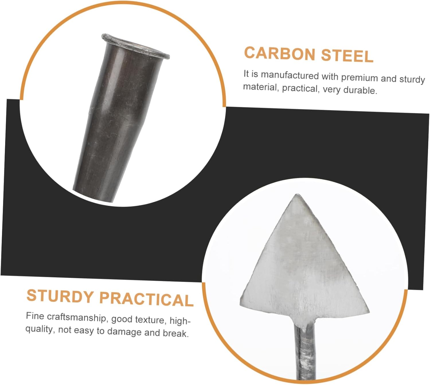 1pc Multi-Function Triangle Hoe for Digging and Manuring Sturdy Pointed Head Gardening Tool for Weeding Cultivating and Soil Loosening for Flowers and Vegetable Planting