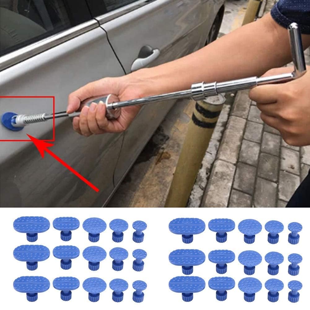 Linguette di Estrazione, 30 Pezzi di Nylon per Rimozione Ammaccature della Carrozzeria Dell'auto Linguette di Estrazione Strumenti di Riparazione Senza Vernice Linguette di Estrazione della Colla Blu