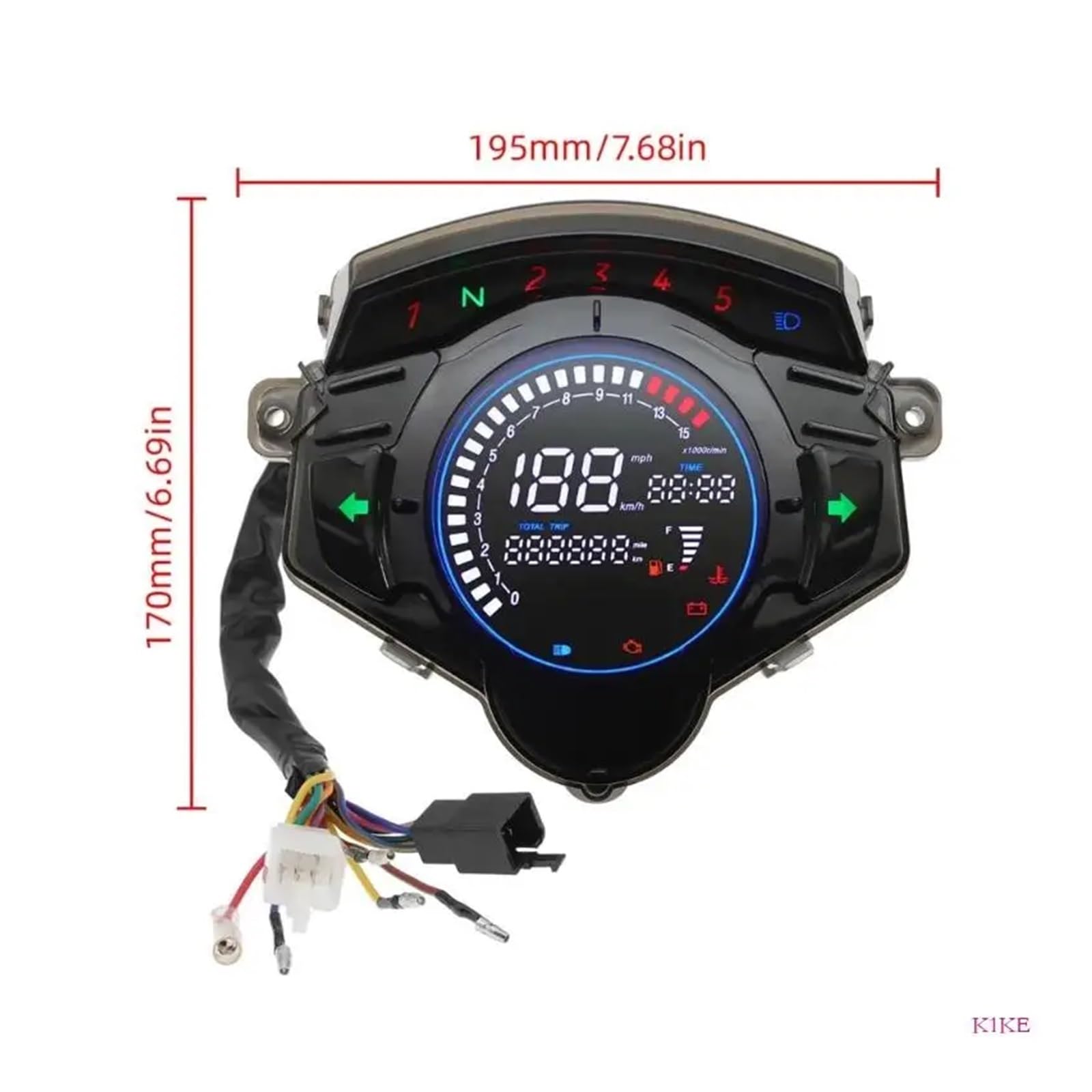 Contagiri Digitale Per Cruscotto Moto Per LC135 V5 4S/5S Accessori Per Moto Indicatore