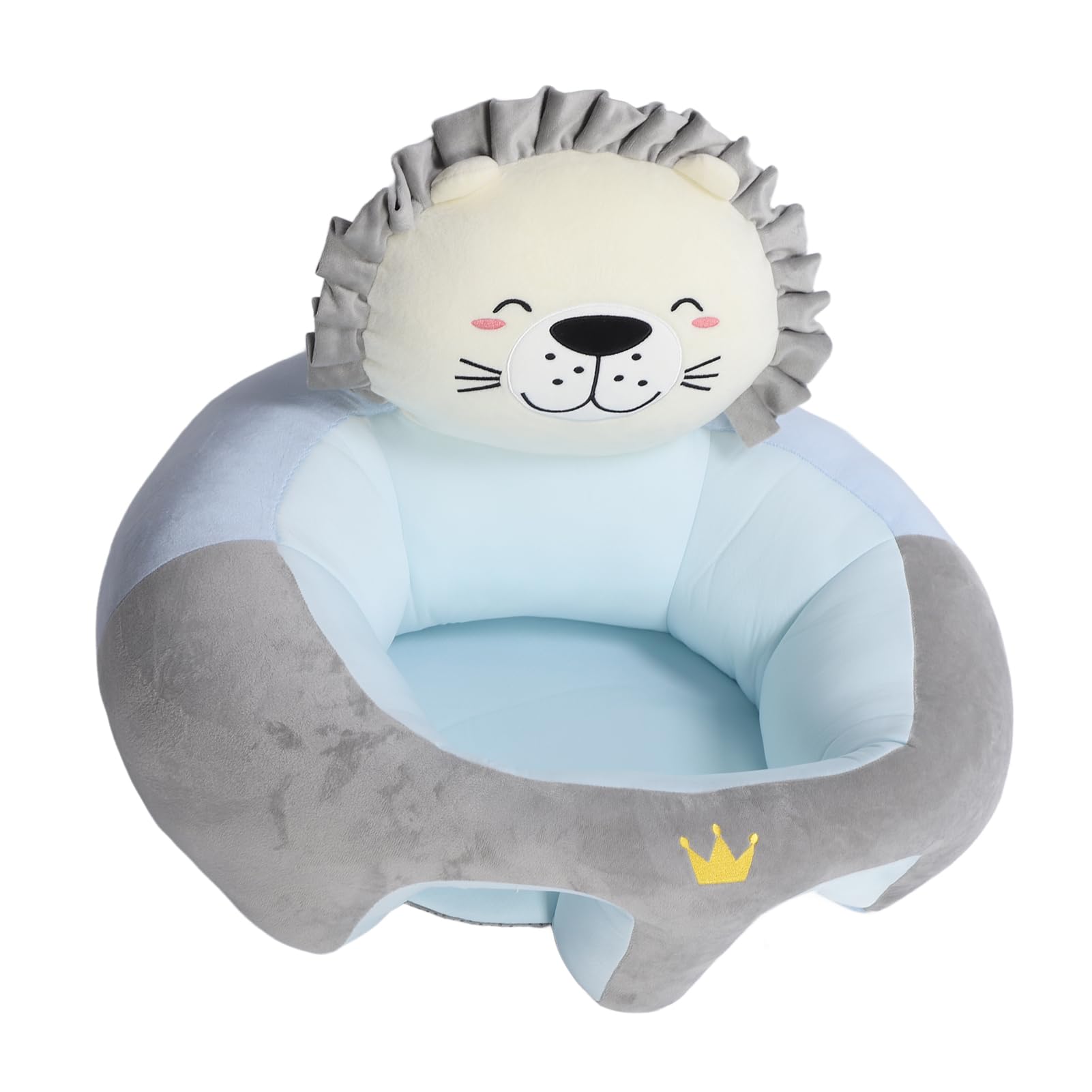 Fdit Silla de Asiento de Apoyo para bebé, sofá de Aprendizaje de Animales de Dibujos Animados, Cómodo y Suave, Material Súper Suave (Estilo 2)