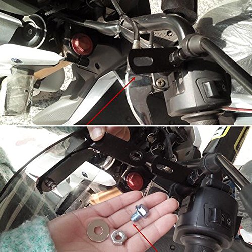 Anzios 1 Set of Motorcycle Handlebar Hand Brush Guards Protector Handguards Compatible with Harley Honda Yamaha Suzuki Kawasaki