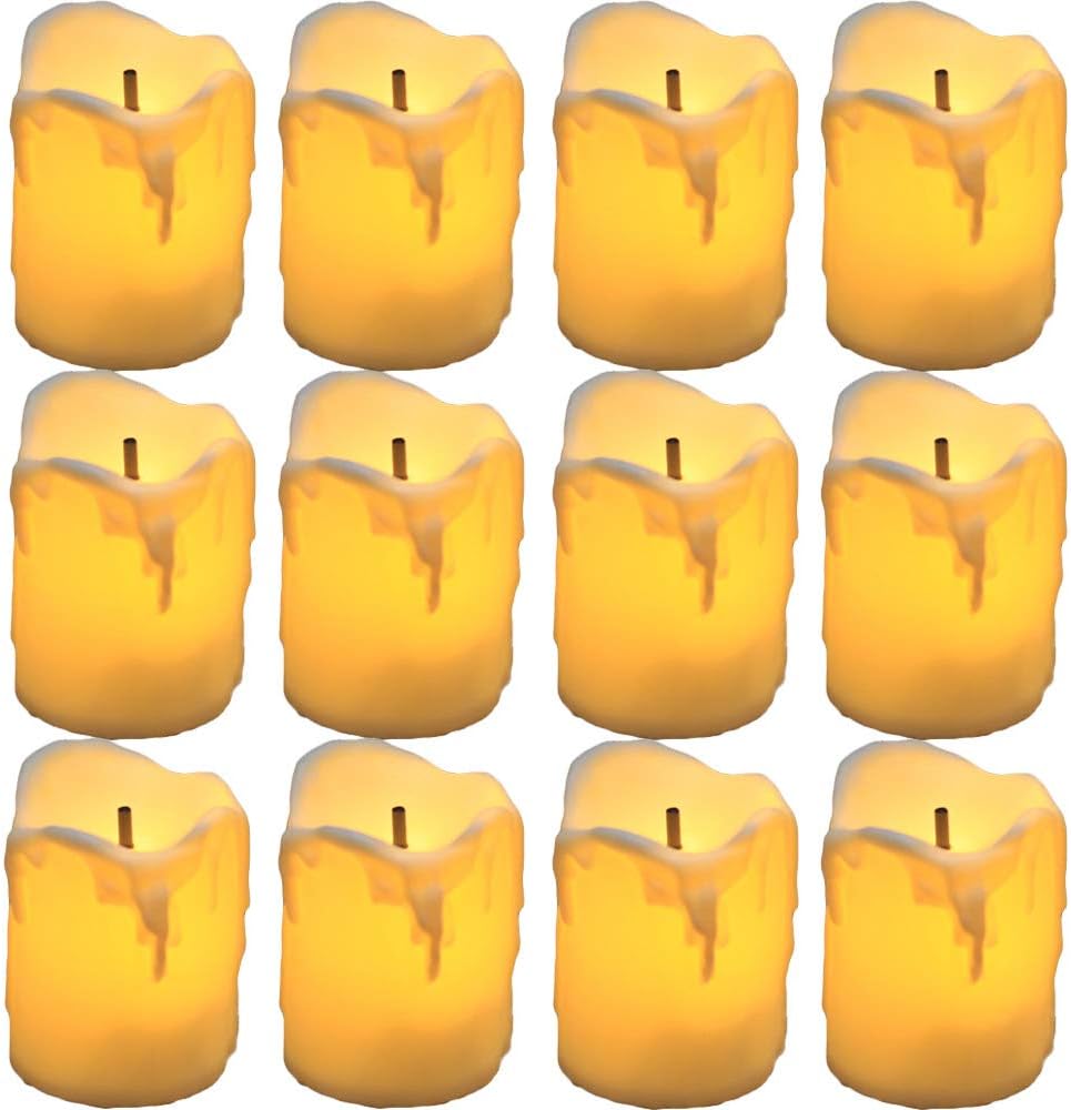 Oria LED Candles Tea Lights, Flickering Flameless Candles, Realistic