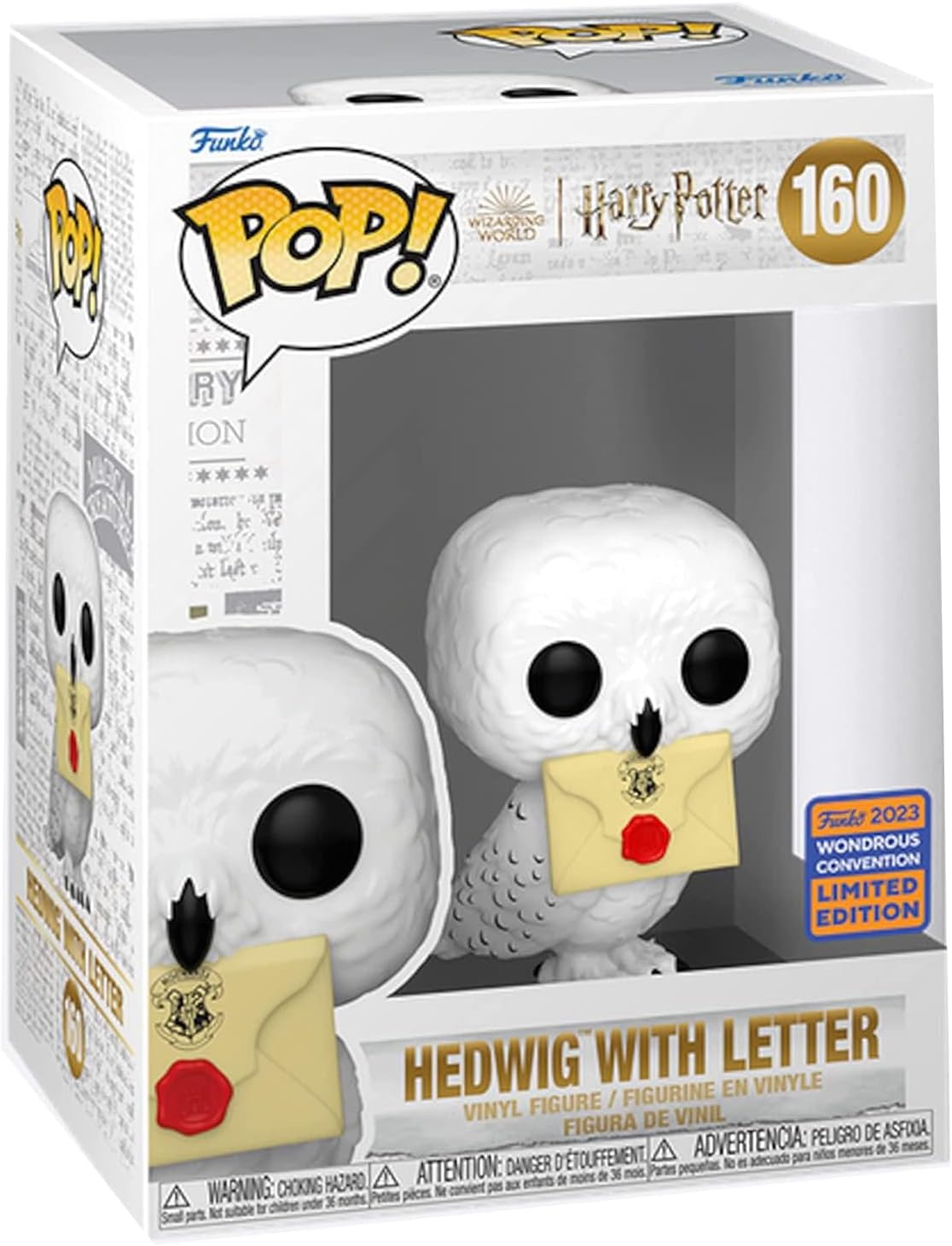 Funko Harry Potter Pop! Hedwig with Letter WonderCon Exclusive, White