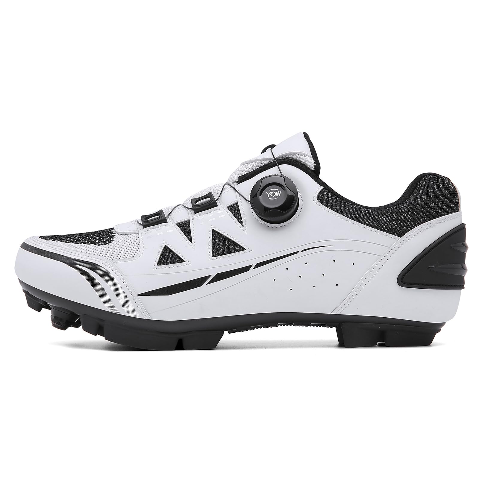 MTB Schuhe Herren Fahrradschuhe Mountainbike Schuhe Kompatibel mit Shimano SPD 2-Bolts-Pedalen mit Stollen, für Rennschuhe in Innen- und Außenbereiche