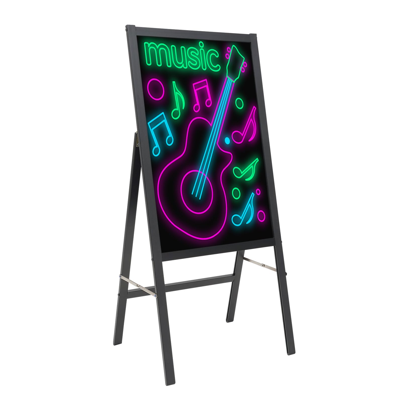Lavagna luminosa a LED, 40 x 60 cm, con telecomando e 8 penne al neon, per caffè, bar, ristoranti, matrimoni