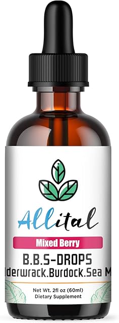 Sea Moss and Bladderwrack with Burdock, Mixed Berry Flavour - Advanced Seamoss Liquid Tincture 1550mg - More Concentrated Than Pills, Gels & Capsules - Irish Moss 60ml - Easy Absorption