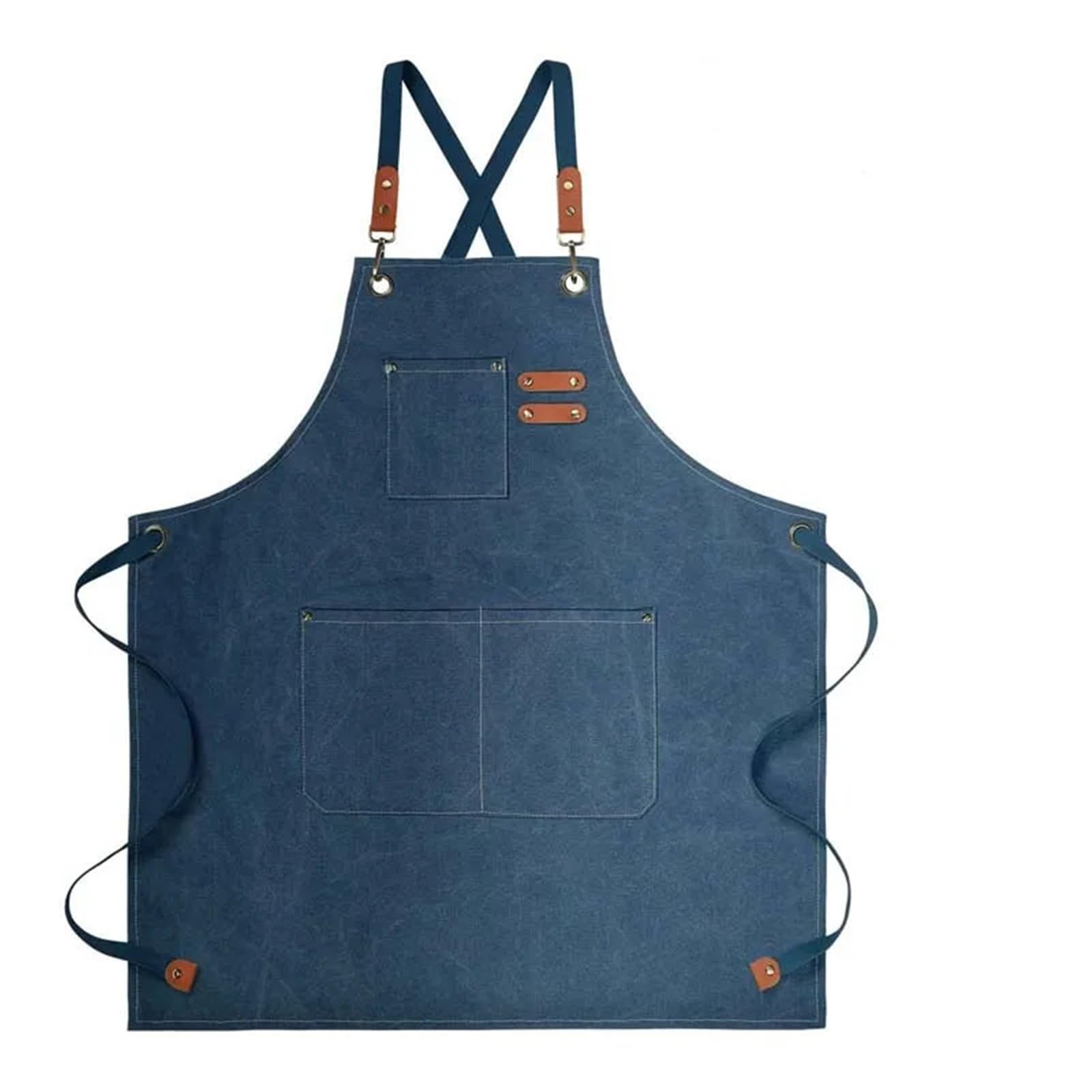 Avental de Ferramentas Delantal de Lona Impermeable for Cocina, hogar, for Hombres, Mujeres y Adultos, con Bolsillos for Herramientas. para Carpinteiro Jardim Pintor(Blue)