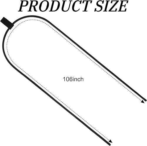 Miniatura 7 de 2 cuerdas elásticas de repuesto para wakeboard con lengüeta de tracción, cuerda elástica negra, piezas de estante de torre para wakeboard, wakesurf,