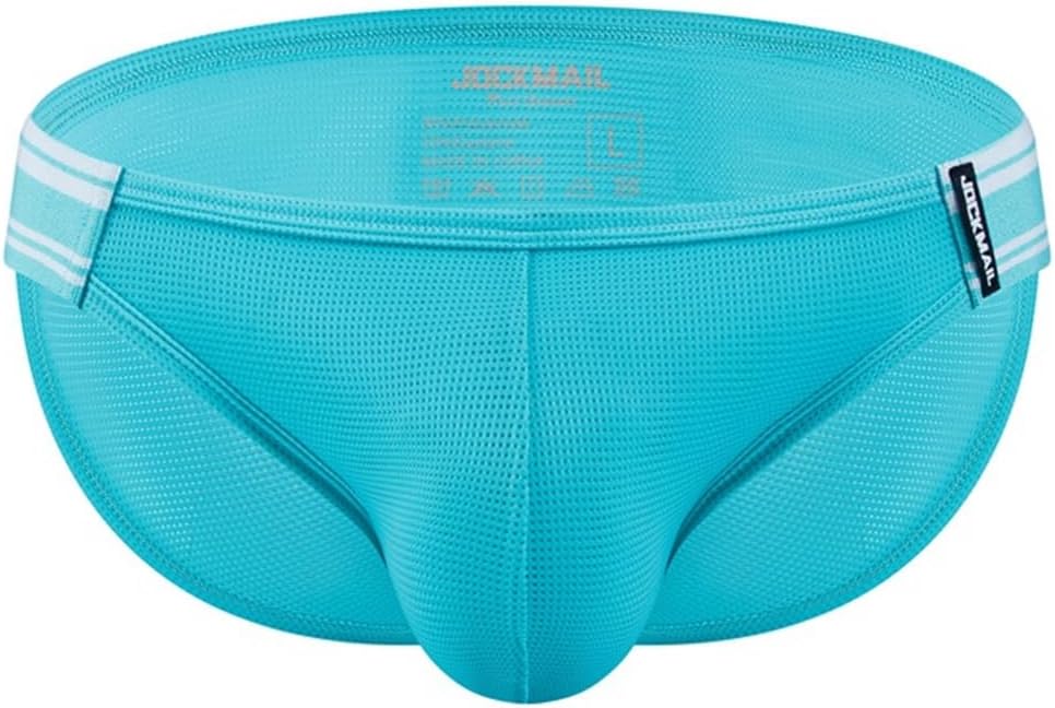 JOCKMAIL Mens Briefs Underwear Wide Belt Mens Underwear Mesh Athletic Sport Underwear Briefs