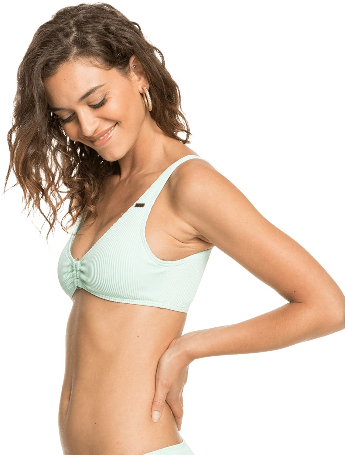Roxy Mind of Freedom Elongated Bralette Bikini Top Womens