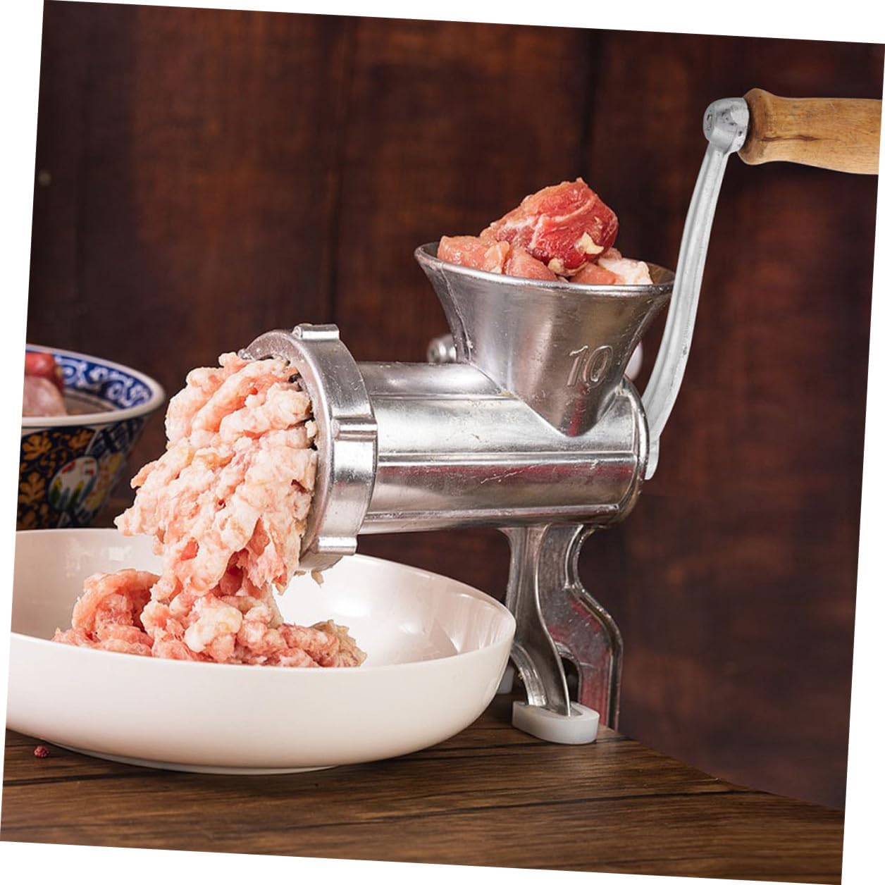 Manual Meat Grinder Handle 2pcs Home Meat Mincer Crank Tool for Kitchen Food Grinder Sturdy Replacement Hand Crank