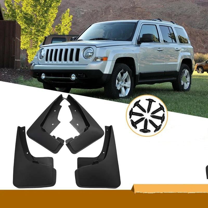 Garde-Boue Noirs pour Jeep Patriot 2011-2021 Accessoires Auto - 3