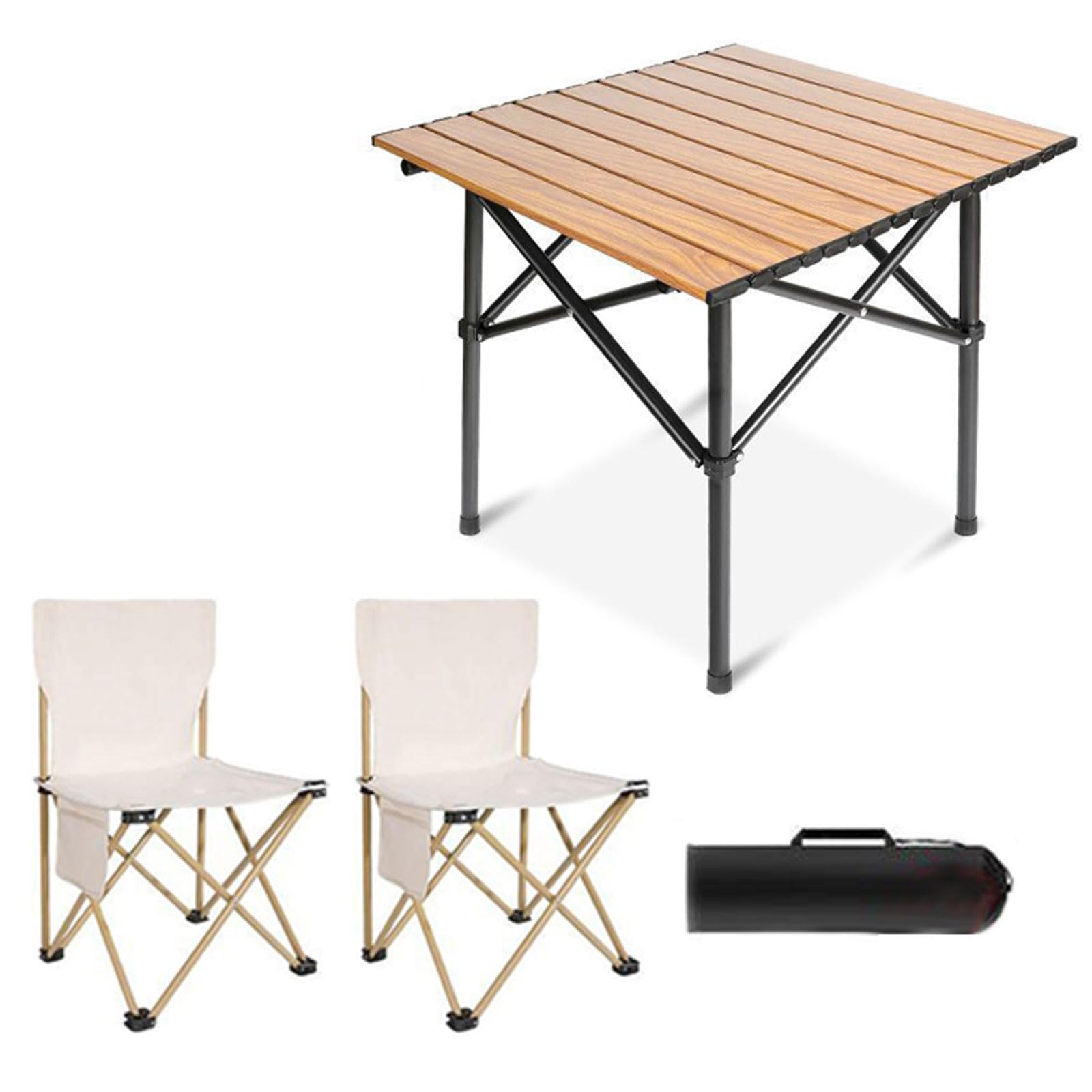 Table et chaises de jardin pliables camping camping-car ensemble repas outdoor 6 personnes