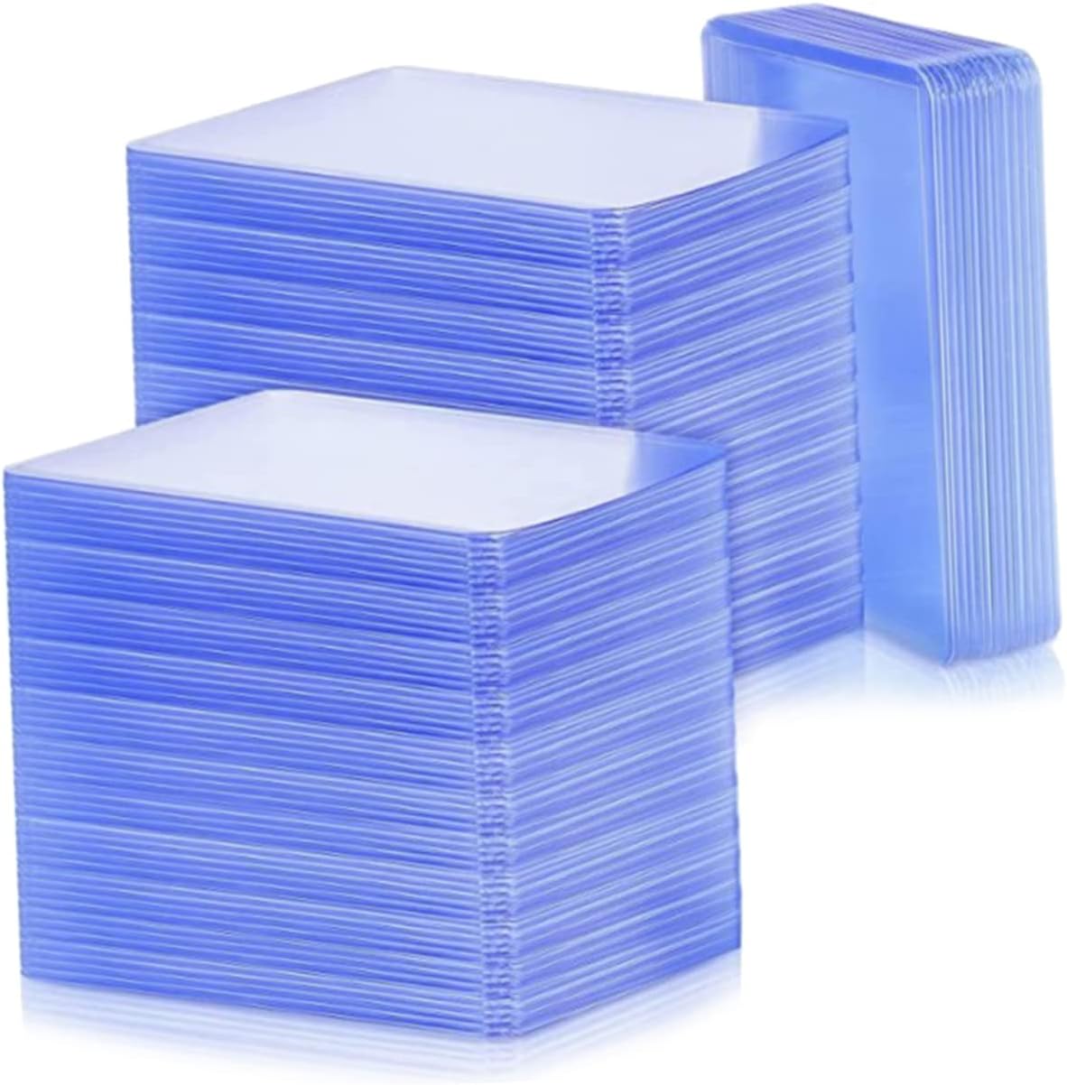 BESTonZON 100pcs Card Protector Sleeves for Trading Cards Transparent Anti-Scratch Covers Photos and Important Documents Lightweight and Portable Storage