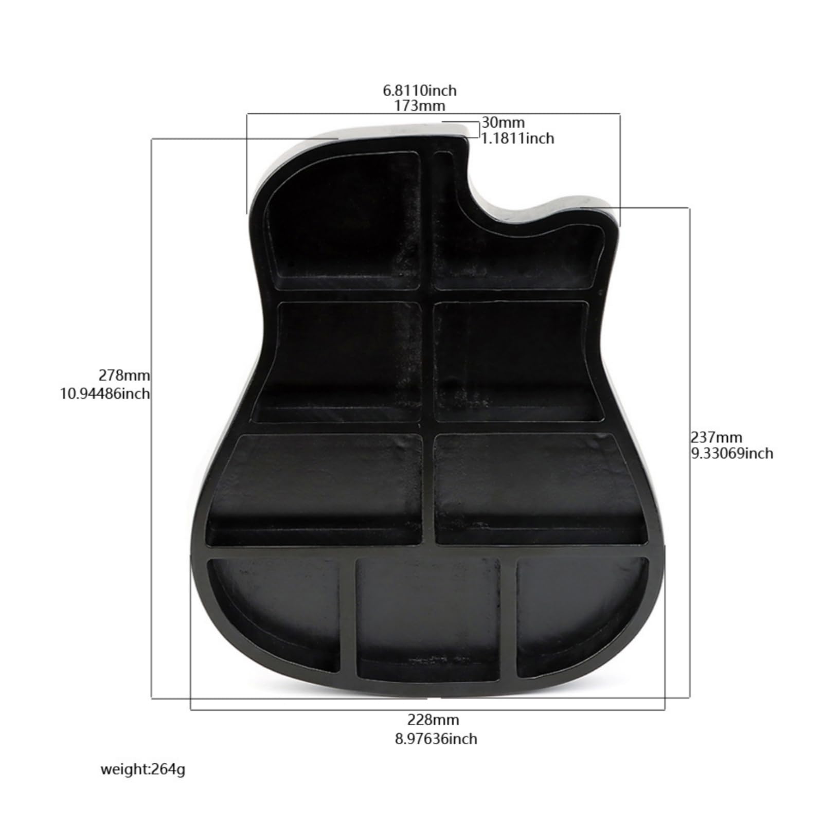 para Púas Guitarra | Compacto, Caja para Púas Guitarra, Firme, Escritorio, Guitarristas