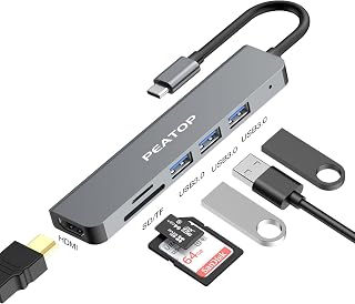 peatop-6-in-1-usb-type-c-hub-3-x-usb-30-ports-1-x-sd-1-x-tf-card-1-x-4k-hdmi-compatible-with