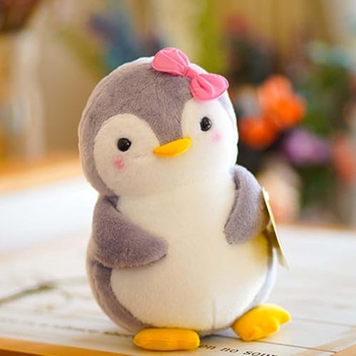 Miniatura 4 de Pingüino de peluche de animales del océano, juguetes de muñecas, decoración de regalos para niños y niñas, 10 pulgadas (rosa)