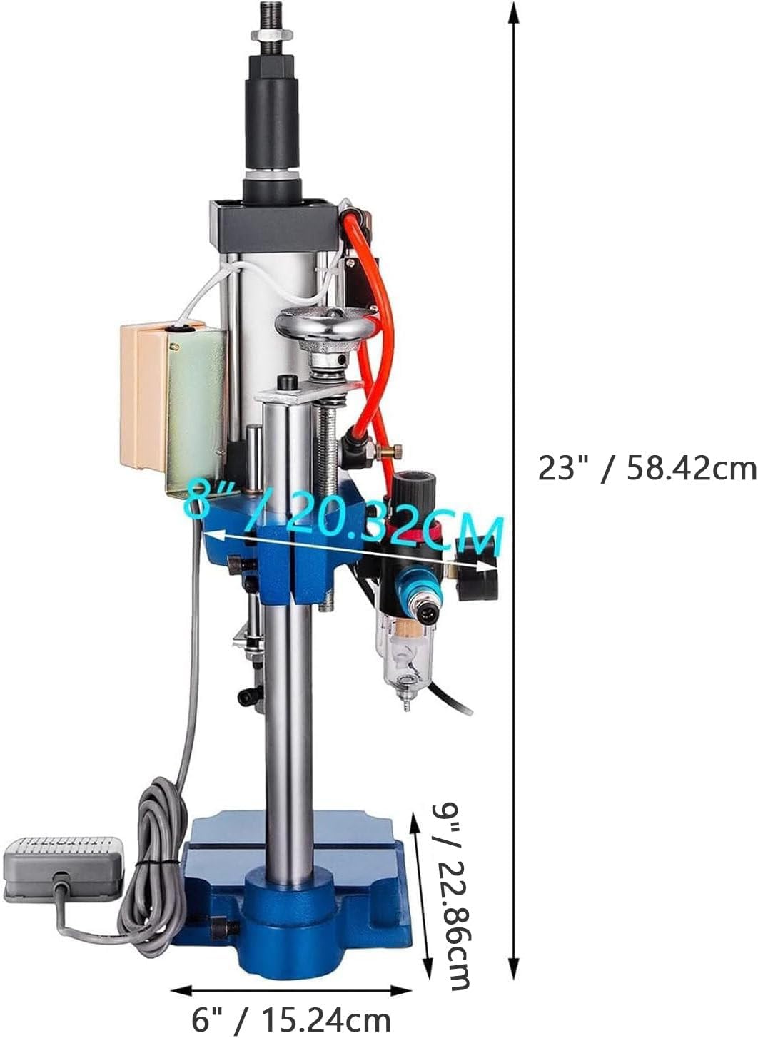 Pneumatic Punching Machine 200kg/300kg Bench Press Small Gas Spleen High Precision Riveting Machine - Efficient Tool for Precision Riveting Footswitch-300kg