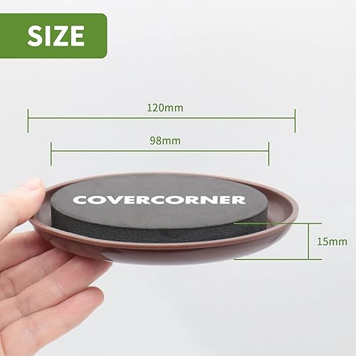Miniatura 3 de COVERCORNER Deslizadores de muebles para alfombras, 8 unidades, 4 34 pulgadas, para muebles de 4 34 pulgadas, protectores de suelo, mueve tus