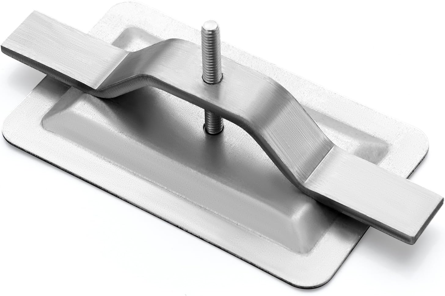 Hand Hole Cover for Light Poles Galvanized Steel Cover Plate with Stainless Steel Mounting Strap and Bolt (Rectangle,3" X 5")