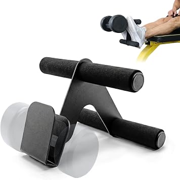J Bryant Tibialis Raise Dumbbell Tib Trainer, Adjustable Detachable Tib Bar Alternative with Neoprene Padded Foot Strap & Secure Dumbbell Slot for Home Gym Knee Over Toes Training