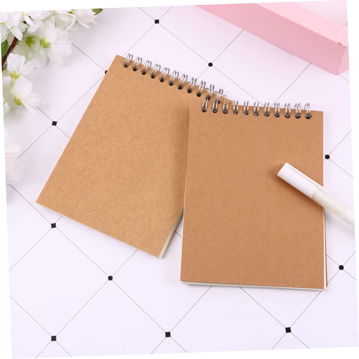 Ciieeo Schulheft Kraft Notizbuch A6 Papier Blanko Schulbeginn Party