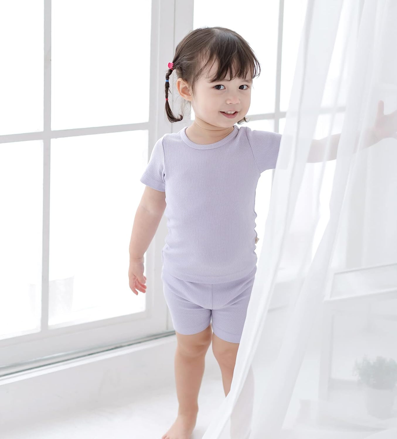 AVAUMA Toddler Short Pajamas Set Baby Boys Girls Kids Snug fit Ribbed Sleepwear pjs for Daily Life Style