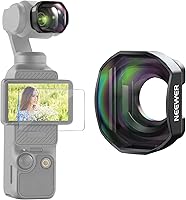 Vista 13 de NEEWER Juego de Filtro ND Magnético Compatible con DJI Osmo Pocket 3 Combo de Accesorios para Creadores, ND Variable ND2-32 de Neblina Negra