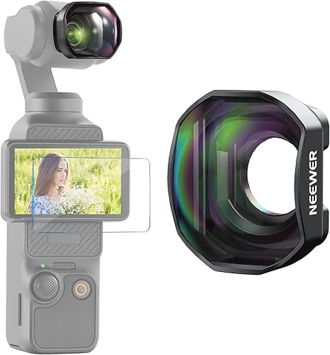 Vista 13 de NEEWER Juego de Filtro ND Magnético Compatible con DJI Osmo Pocket 3 Combo de Accesorios para Creadores, ND Variable ND2-32 de Neblina Negra